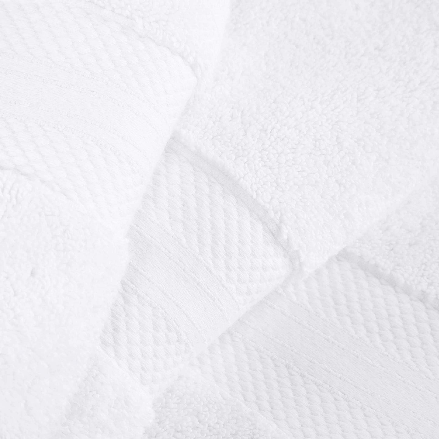 Superior Turkish Cotton 6 Piece Solid Plush Heavyweight Towel Set