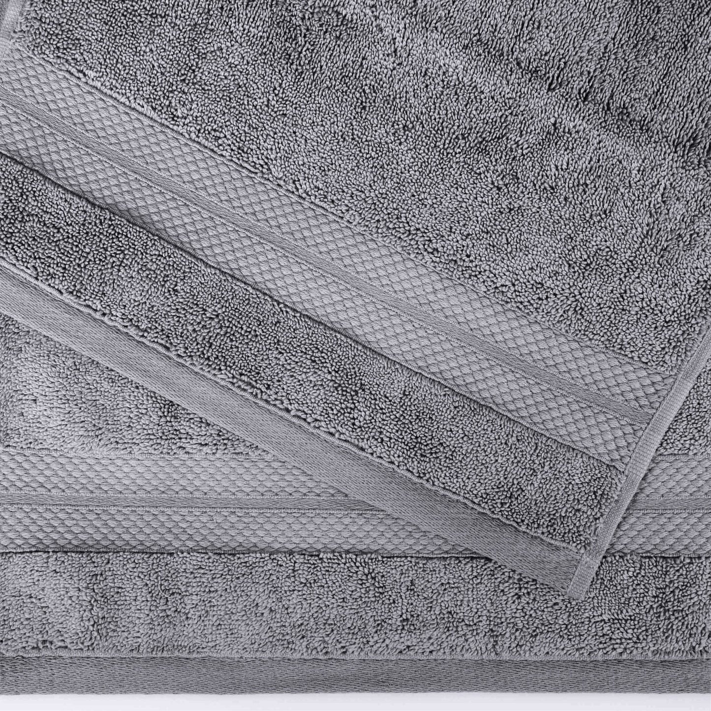 Superior Turkish Cotton 6 Piece Solid Plush Heavyweight Towel Set