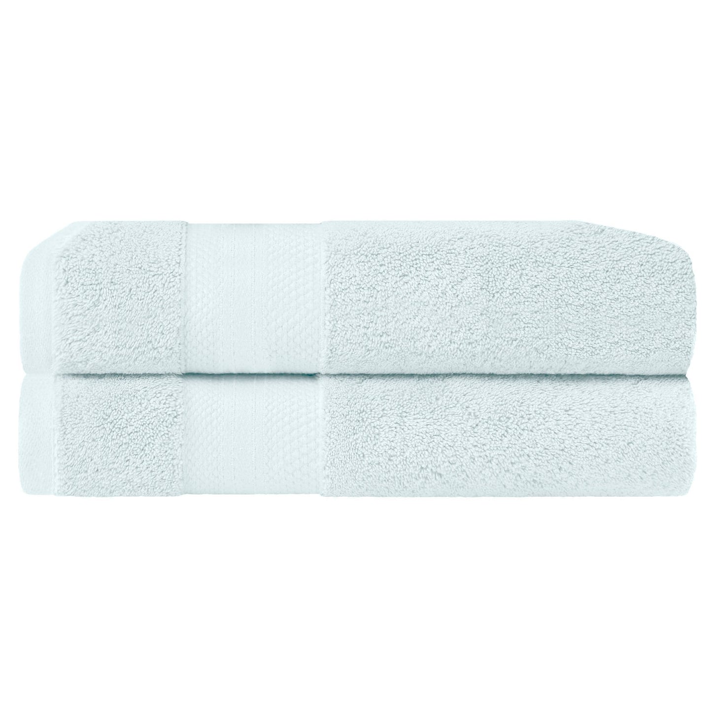 Superior Turkish Cotton Solid Heavyweight Bath Sheet Set of 2