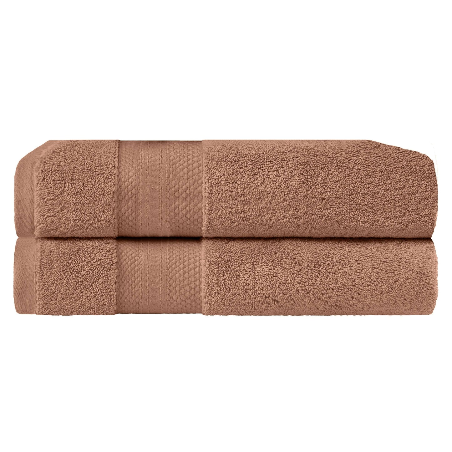 Superior Turkish Cotton Solid Heavyweight Bath Sheet Set of 2