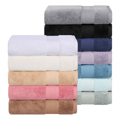 Superior Turkish Cotton Solid Heavyweight Bath Sheet Set of 2
