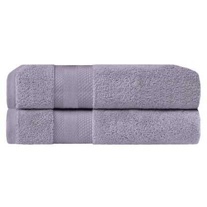 Superior Turkish Cotton Solid Heavyweight Bath Sheet Set of 2