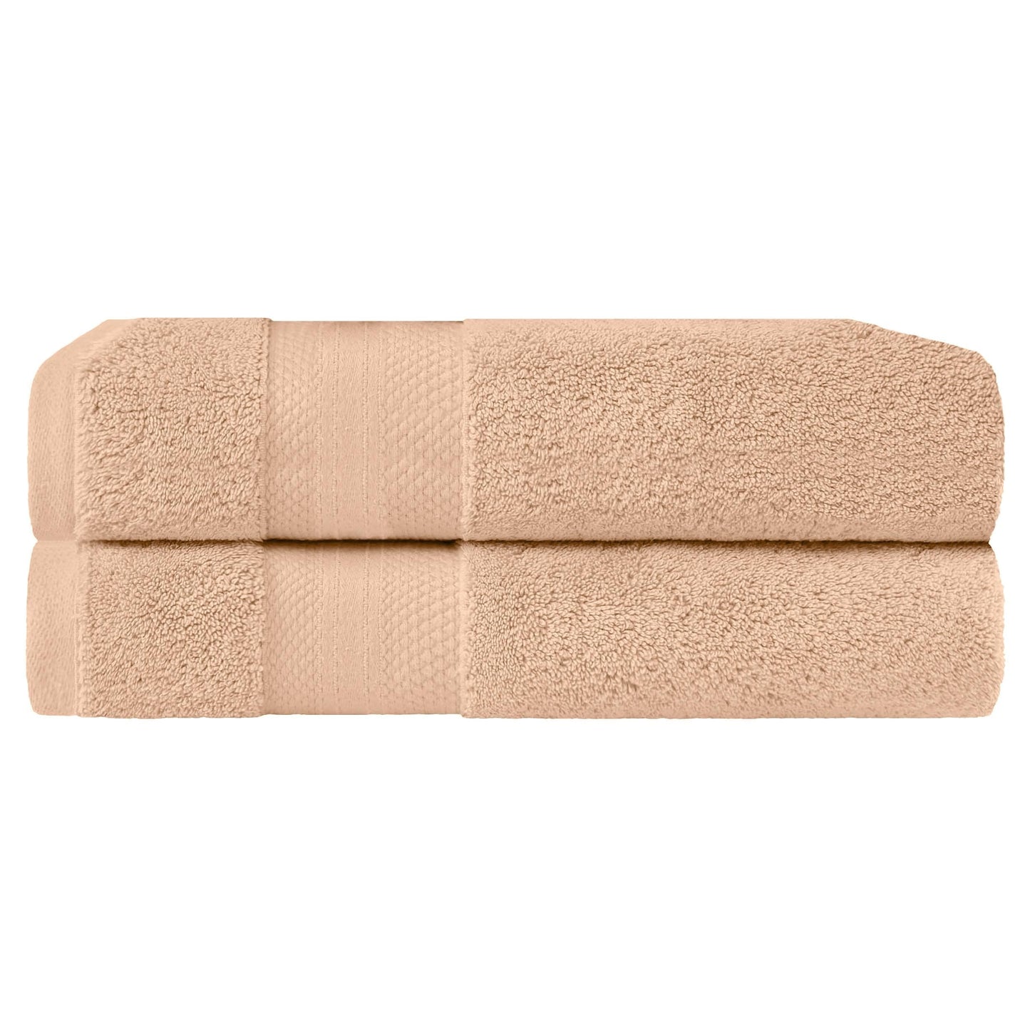 Superior Turkish Cotton Solid Heavyweight Bath Sheet Set of 2