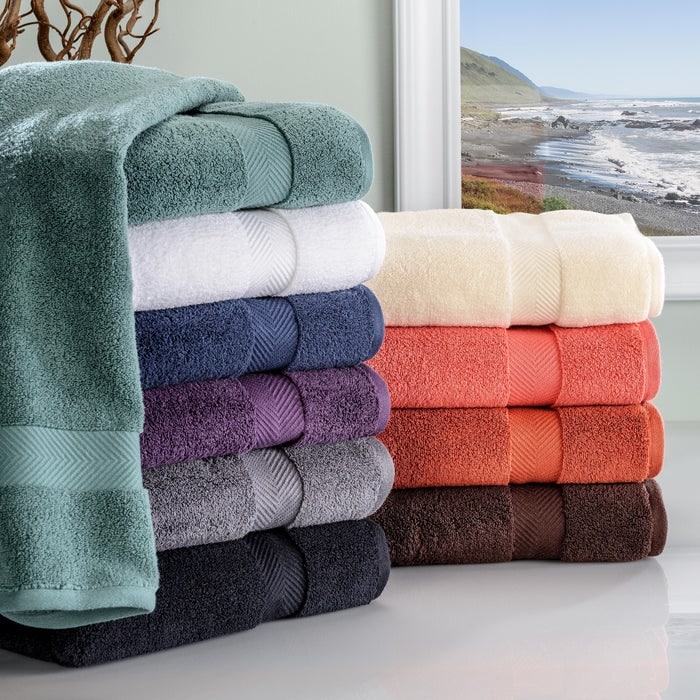 Superior Zero Twist Cotton Soft Absorbent Face Towel Washcloth Set of 12