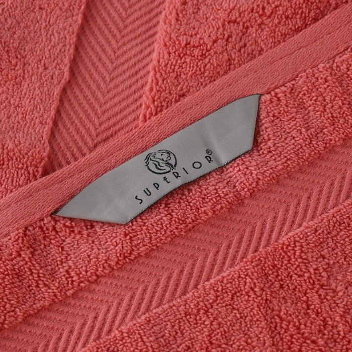 Superior Zero Twist Cotton Soft Absorbent Face Towel Washcloth Set of 12