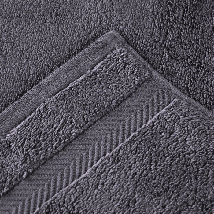 Superior Zero Twist Cotton Solid Soft Absorbent Hand Towel Set of 6