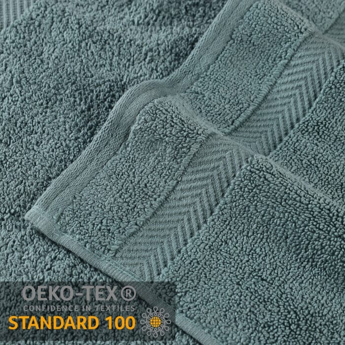 Superior Zero Twist Cotton Solid Soft Absorbent Hand Towel Set of 6