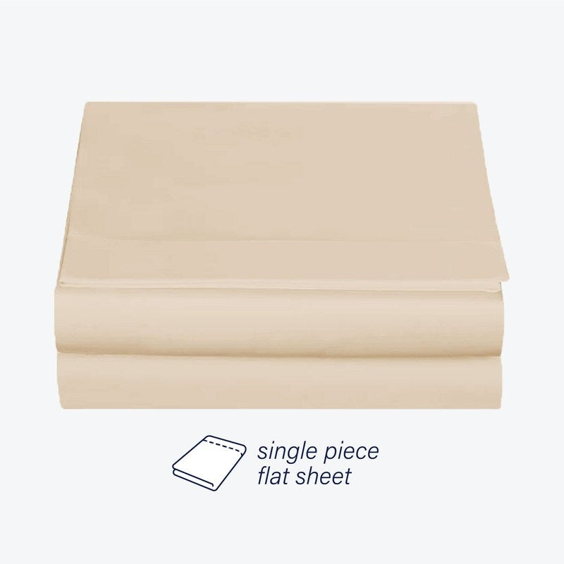 Swift Home Double Brushed Extra Soft Microfiber Single Flat Sheet