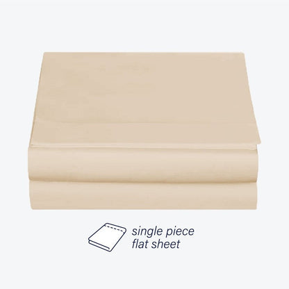 Swift Home Double Brushed Extra Soft Microfiber Single Flat Sheet