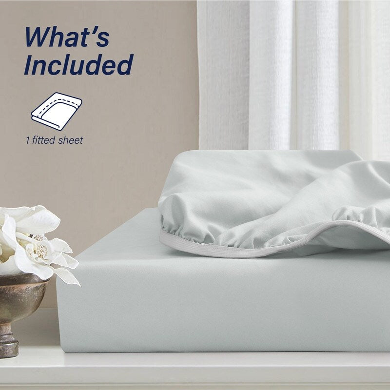 Swift Home Double Brushed Microfiber 16-Inch Deep Pocket Single Fitted Sheet