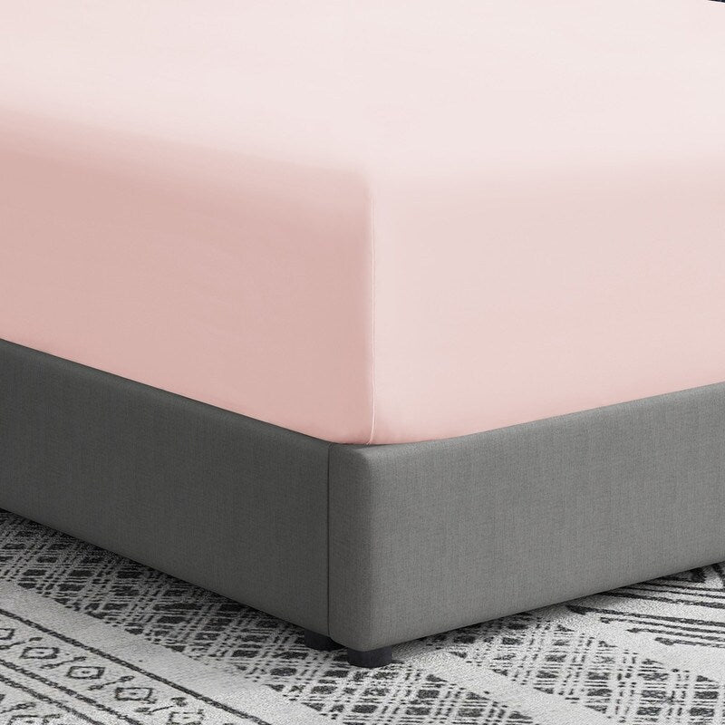 Swift Home Double Brushed Microfiber 16-Inch Deep Pocket Single Fitted Sheet