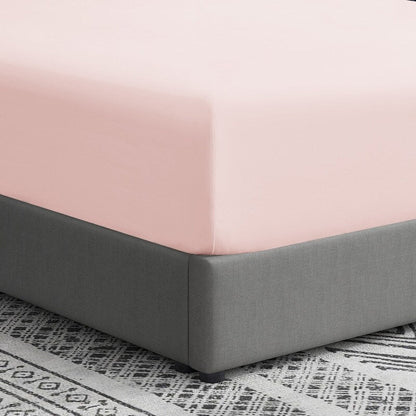 Swift Home Double Brushed Microfiber 16-Inch Deep Pocket Single Fitted Sheet