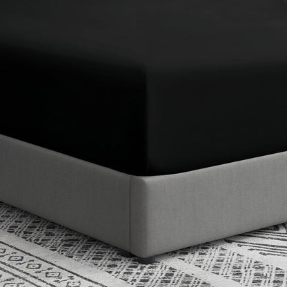 Swift Home Double Brushed Microfiber 18-21-Inch Extra-Deep Pocket Single Fitted Sheet