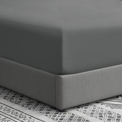 Swift Home Double Brushed Microfiber 18-21-Inch Extra-Deep Pocket Single Fitted Sheet