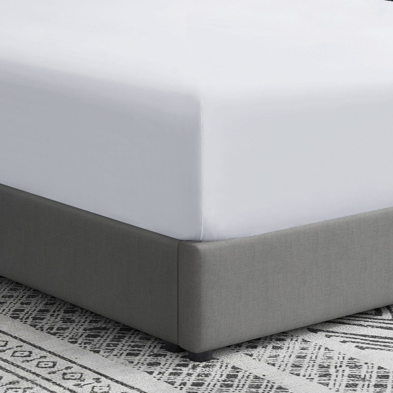 Swift Home Double Brushed Microfiber 18-21-Inch Extra-Deep Pocket Single Fitted Sheet