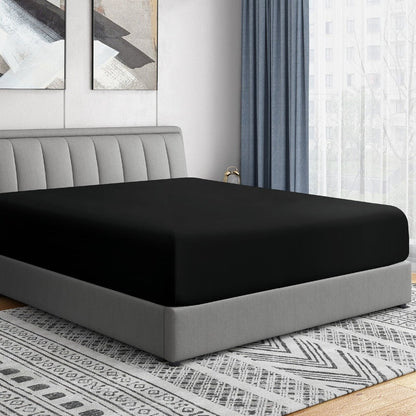 Swift Home Double Brushed Microfiber 18-21-Inch Extra-Deep Pocket Single Fitted Sheet