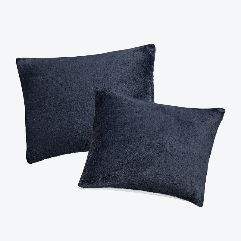 Swift Home Luxurious Reversible High Pile Plush and Sherpa Comforter Set