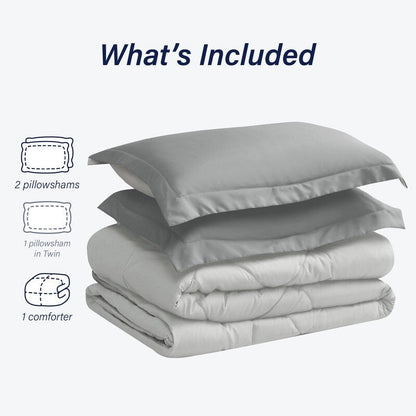 Swift Home Reversible Down Alternative Microfiber Bedding Comforter Set