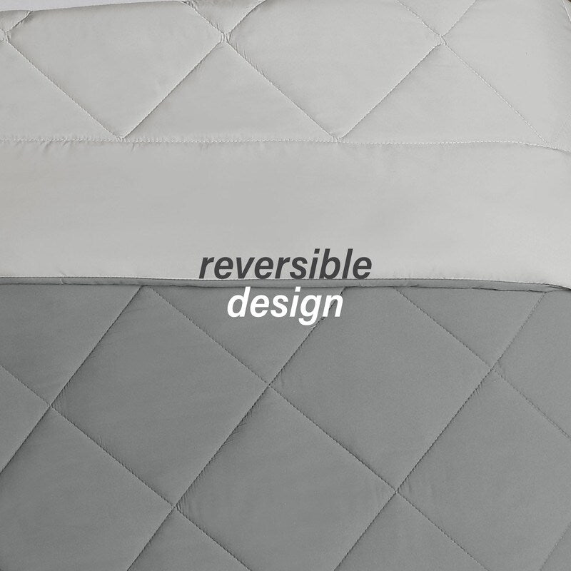 Swift Home Reversible Down Alternative Microfiber Bedding Comforter Set