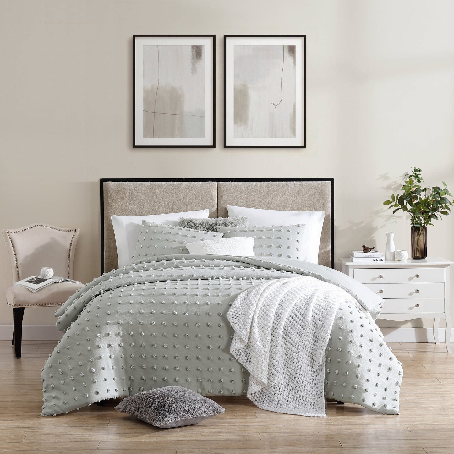 Swift Home Ultra-Soft Pom Pom 3-Piece Microfiber Comforter Bedding Set