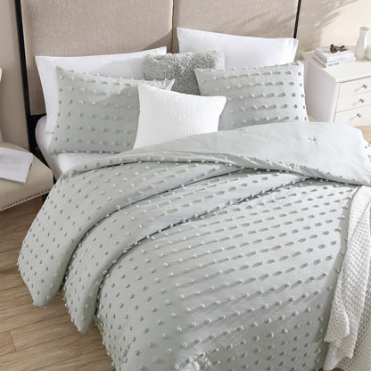 Swift Home Ultra-Soft Pom Pom 3-Piece Microfiber Comforter Bedding Set