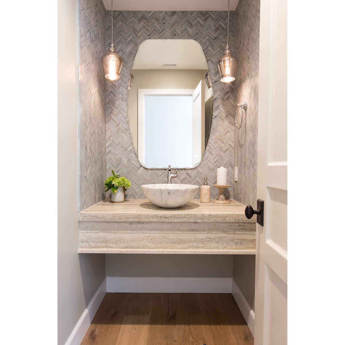 Sydney Modern Oval Frameless Bathroom Mirror