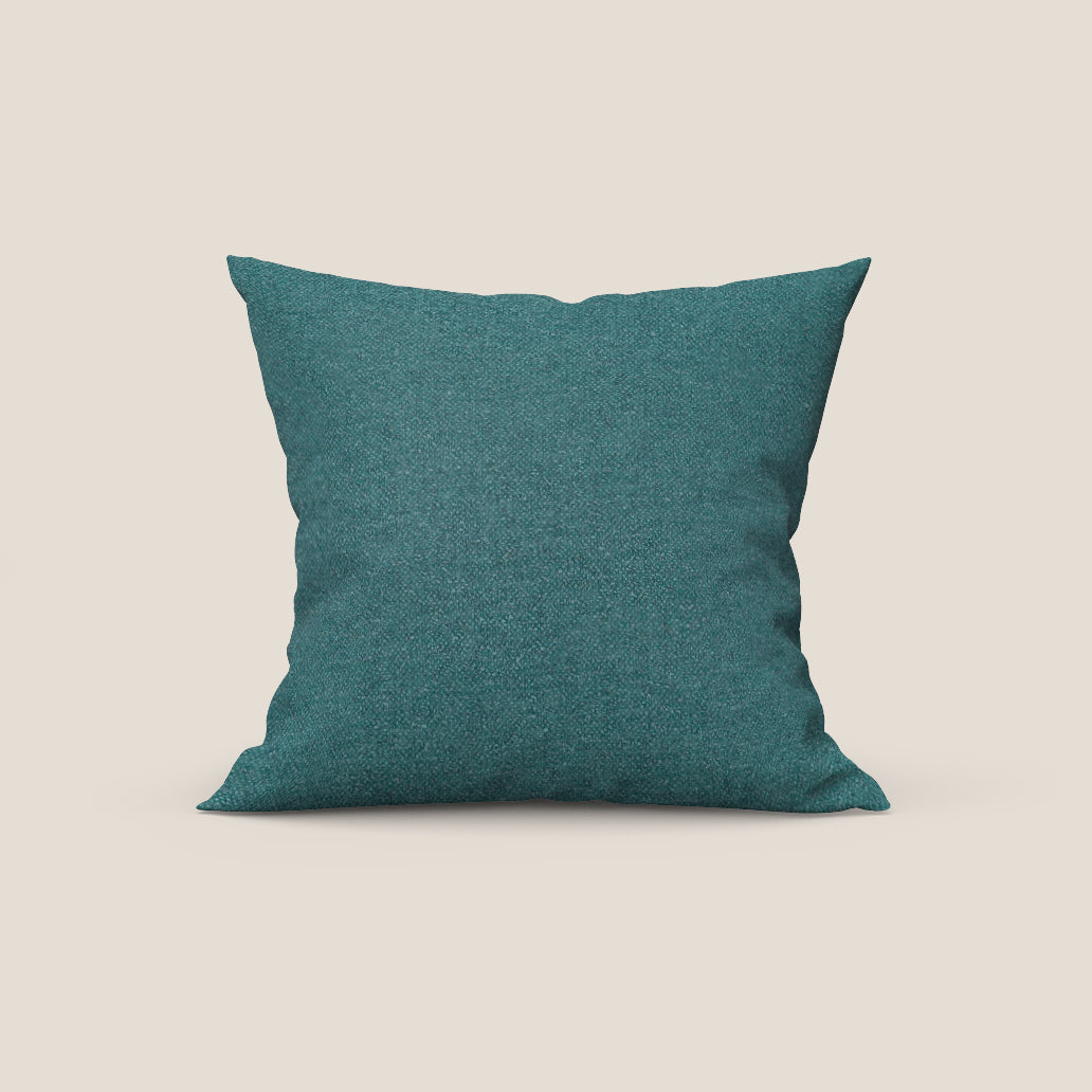Dalt cuscino disponibile in diversi colori realizzato in bouclé morbido impermeabile T07 azzurro