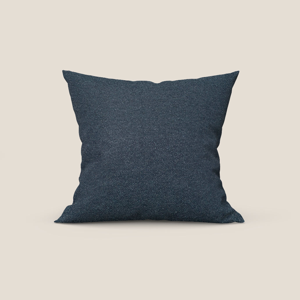 Dalt cuscino disponibile in diversi colori realizzato in bouclé morbido impermeabile T07 blu