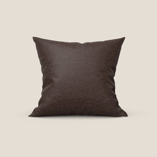 Honey cuscino disponibile in diversi colori realizzato in tessuto simile cotone impermeabile T13 marrone
