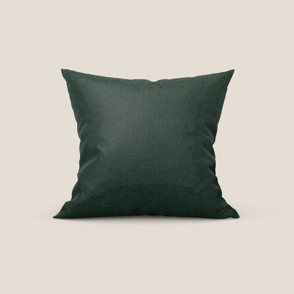 Aspen cuscino disponibile in diversi colori in elegante tessuto morbido smacchiabile T17 verde