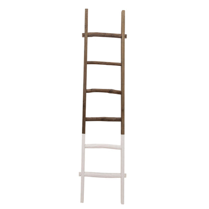Sagebrook Home Rustic 6ft Tall Blanket Ladder, Decorative Freestanding Ladder For Storage - 19 x 2 x 76