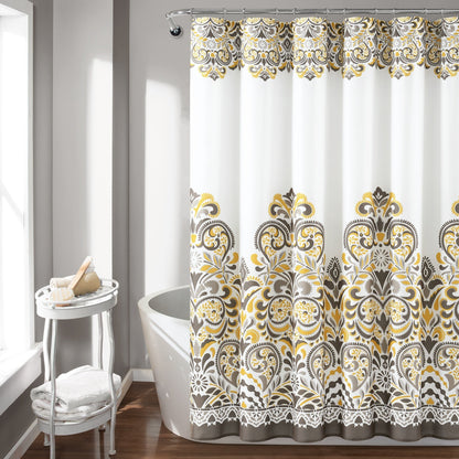 The Curated Nomad Lyon Damask Shower Curtain