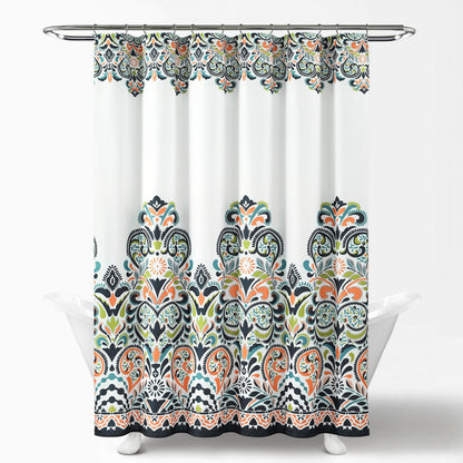 The Curated Nomad Lyon Damask Shower Curtain