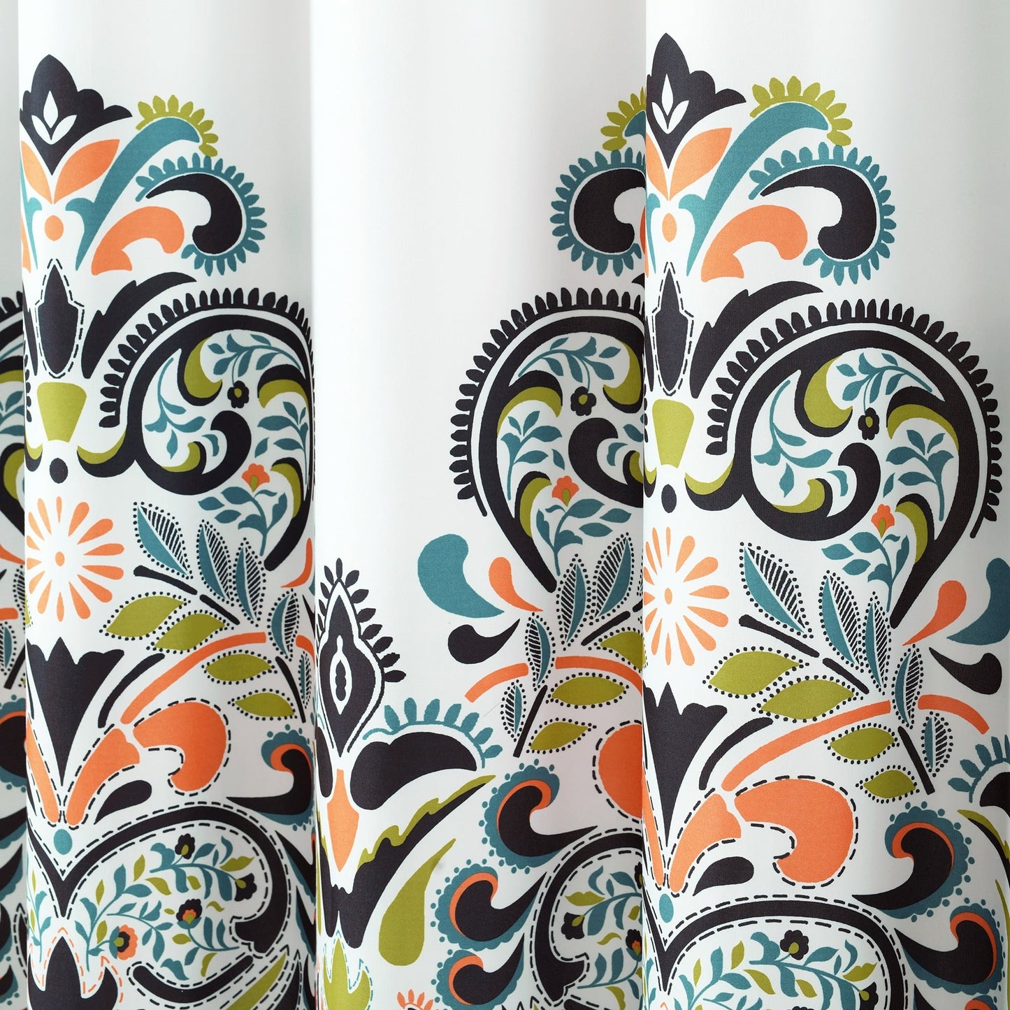 The Curated Nomad Lyon Damask Shower Curtain