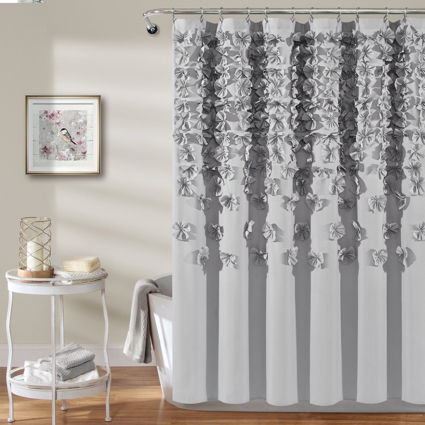 The Gray Barn Dogwood Ivory Shower Curtain