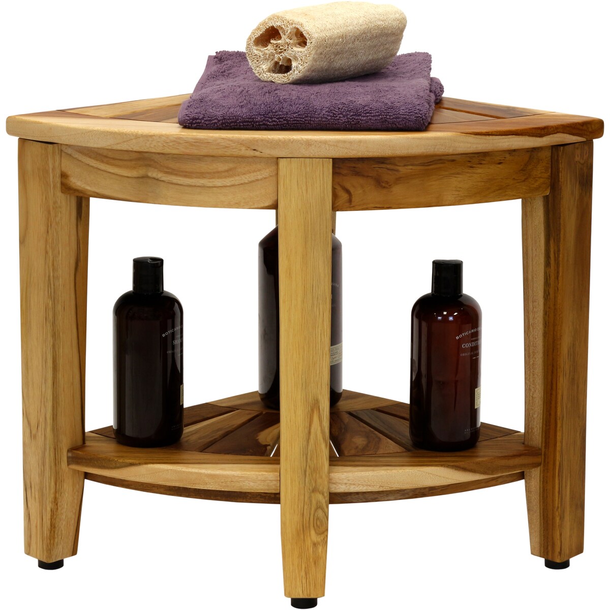 The Original Kai Corner Teak Shower Bench