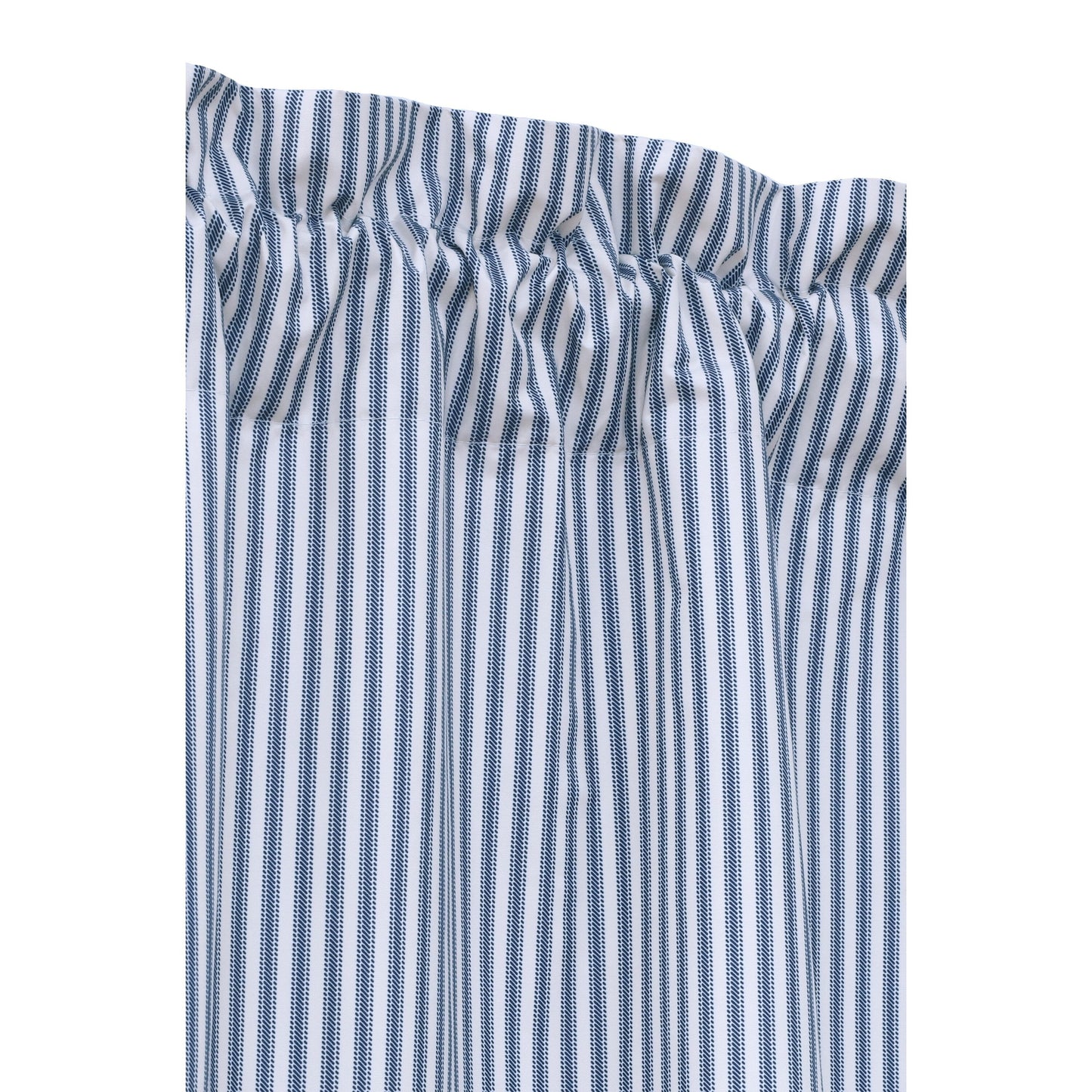 ThermaLogic Ticking Stripe Pole Top Window Curtain Panel Set