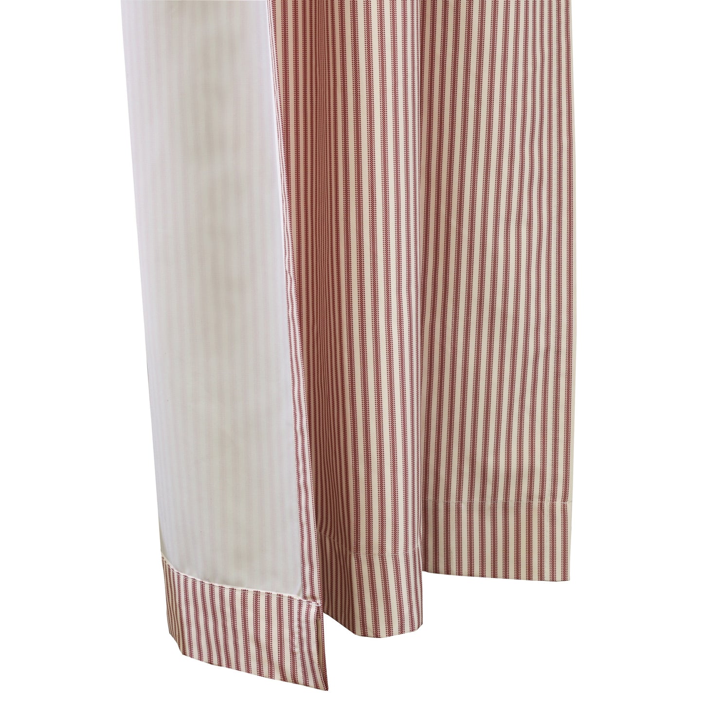ThermaLogic Ticking Stripe Pole Top Window Curtain Panel Set