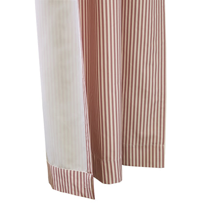 ThermaLogic Ticking Stripe Pole Top Window Curtain Panel Set