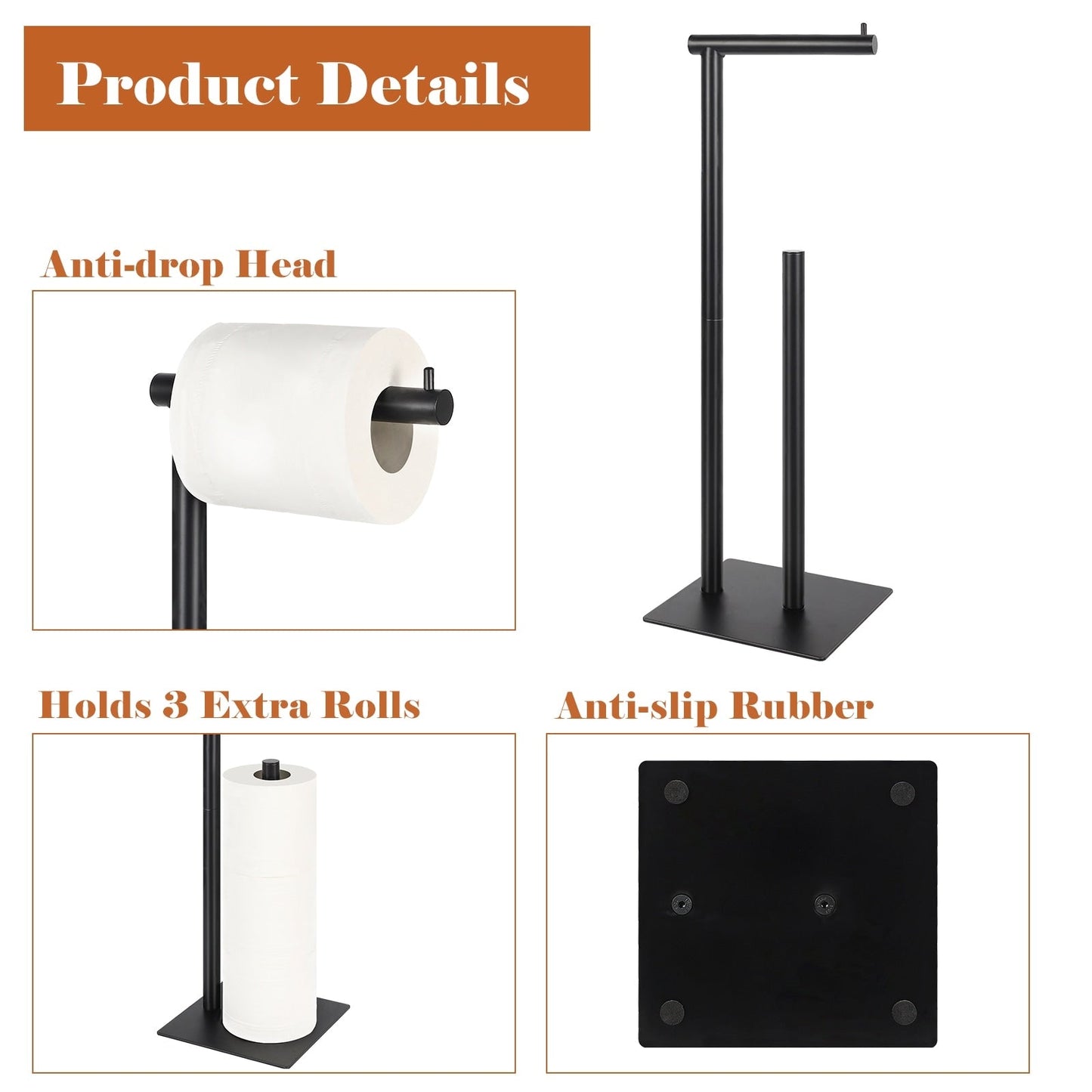 Toilet Paper Holder Stand