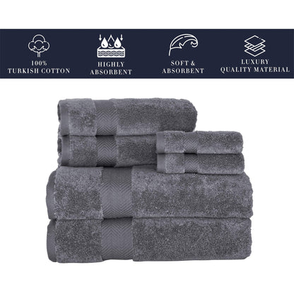 Towels Beyond Becci Turkish Cotton Towel Set & Quick Dry, Ultra Soft, Super Absorbent Bath Towels & Set of 6