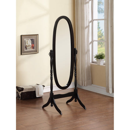 GTU Furniture Swivel Adjustable Full-Length Standing Oval Wood Cheval Floor Mirror