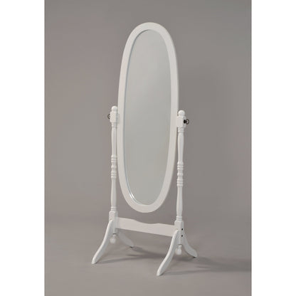 GTU Furniture Swivel Adjustable Full-Length Standing Oval Wood Cheval Floor Mirror