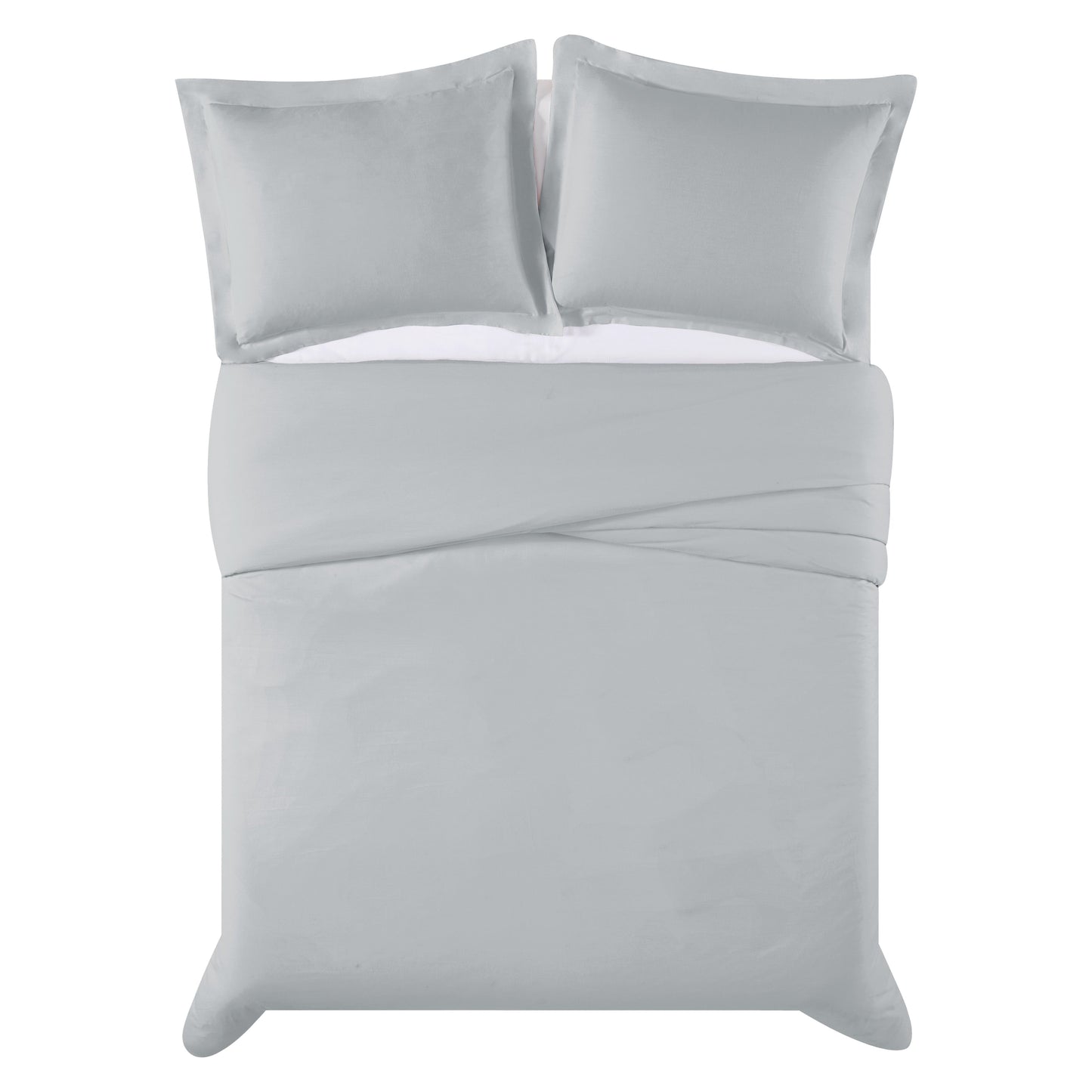 Truly Calm Silver Cool Antimicrobial 3 Piece Duvet Cover Set