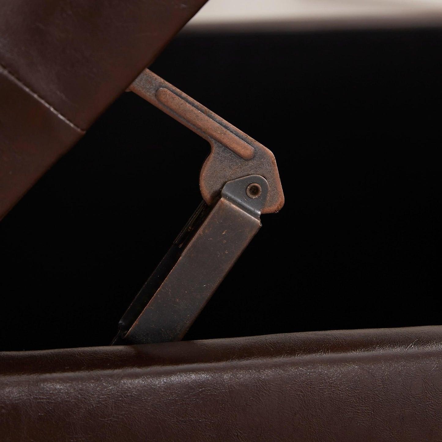 Tufted Storage Ottoman Bench, Rectangular Footstool