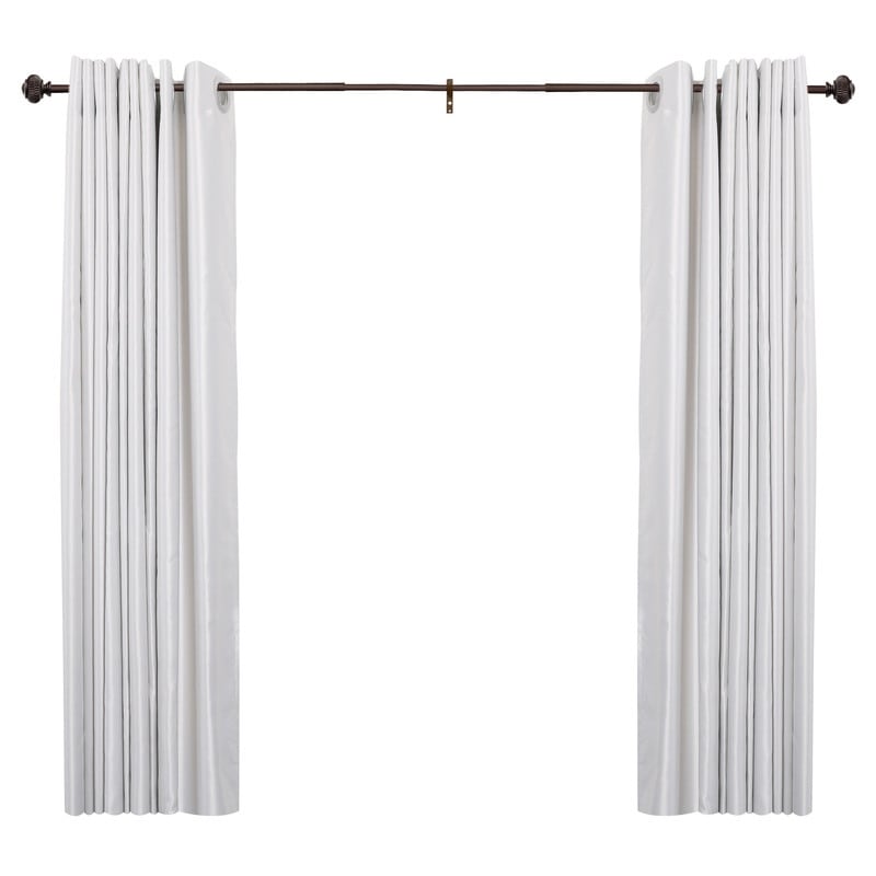 UTOPIA ALLEY Wall Mounted 3/4 Inch Curtain Rod - Adjustable Drapery Rods, Gold Curtain Rods, Bedroom Decorative Curtain Rods