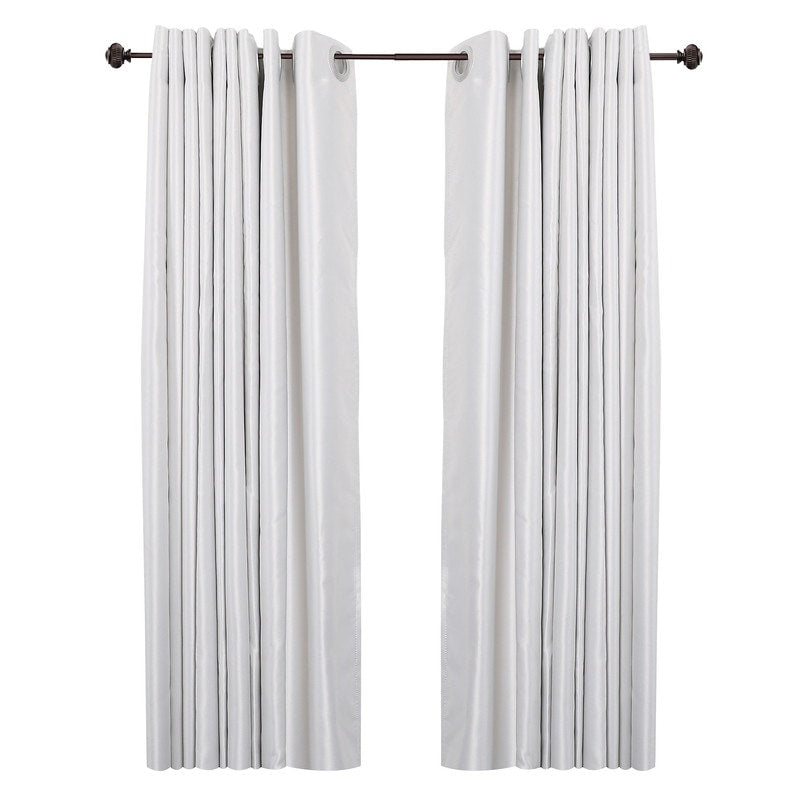 UTOPIA ALLEY Wall Mounted 3/4 Inch Curtain Rod - Adjustable Drapery Rods, Gold Curtain Rods, Bedroom Decorative Curtain Rods