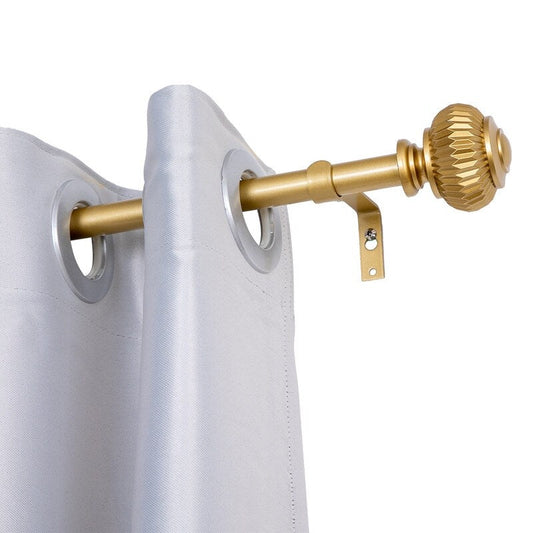UTOPIA ALLEY Wall Mounted 3/4 Inch Curtain Rod - Adjustable Drapery Rods, Gold Curtain Rods, Bedroom Decorative Curtain Rods
