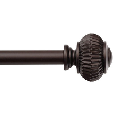 UTOPIA ALLEY Wall Mounted 3/4 Inch Curtain Rod - Adjustable Drapery Rods, Gold Curtain Rods, Bedroom Decorative Curtain Rods