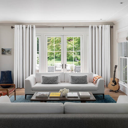 UTOPIA ALLEY Wall Mounted 3/4 Inch Curtain Rod - Adjustable Drapery Rods, Gold Curtain Rods, Bedroom Decorative Curtain Rods